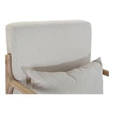 DKD Home Decor Fotelj DKD Home Decor Bež Naravni gumijasti les Šestdeseta leta 66 x 85 x 81 cm