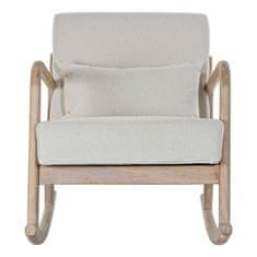 DKD Home Decor Fotelj DKD Home Decor Bež Naravni gumijasti les Šestdeseta leta 66 x 85 x 81 cm