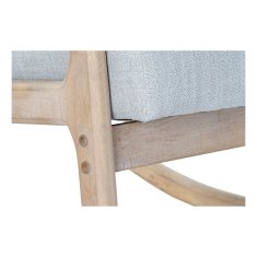 DKD Home Decor Fotelj DKD Home Decor MB-179429 Siva Naravna Svetlo siva Gumijasti les Šestdeseta leta 66 x 88 x 78 cm