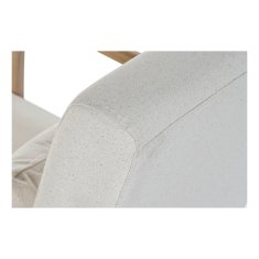 DKD Home Decor Fotelj DKD Home Decor Bež Naravni gumijasti les Šestdeseta leta 66 x 85 x 81 cm