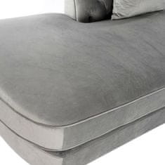 DKD Home Decor Sedežna garnitura DKD Home Decor svetlo siva poliester kovina (188 x 92 x 81 cm)