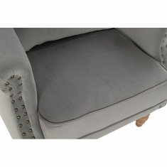DKD Home Decor Fotelj DKD Home Decor Naravna svetlo siva Gumijasti les 73 x 75 x 87 cm