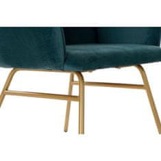 DKD Home Decor Fotelj DKD Home Decor 8424001801978 Kovina Poliester Zelena (63 x 65 x 85 cm)