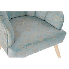 DKD Home Decor Fotelj DKD Home Decor Golden Polyester Green Birch (67 x 70 x 76 cm)