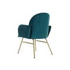 DKD Home Decor Fotelj DKD Home Decor 8424001801978 Kovina Poliester Zelena (63 x 65 x 85 cm)