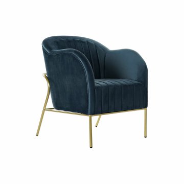 DKD Home Decor Fotelj DKD Home Decor 8424001802272 Blue Multicolor Golden Metal Plastic Modern 70 x 75 x 85 cm