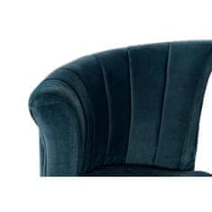 DKD Home Decor Fotelj DKD Home Decor 8424001802289 Blue Metal Polyester (77 x 63 x 85 cm)