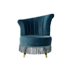 DKD Home Decor Fotelj DKD Home Decor 8424001802289 Blue Metal Polyester (77 x 63 x 85 cm)