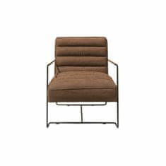 DKD Home Decor Fotelj DKD Home Decor 8424001859986 Black Metal Brown PU (62,5 x 74 x 80 cm)
