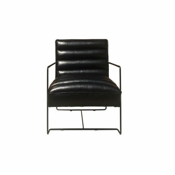 DKD Home Decor Fotelj DKD Home Decor 8424001859993 Black Metal PU (62,5 x 74 x 80 cm)