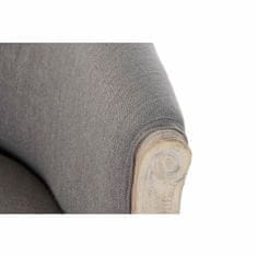 DKD Home Decor Fotelj DKD Home Decor Grey Wood Polyester (58 x 56 x 69 cm)