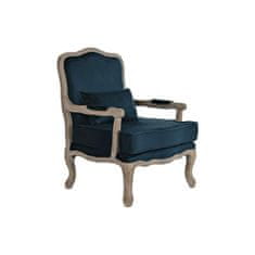 DKD Home Decor Fotelj DKD Home Decor Wood Brown Turquoise Poliester (70 x 66 x 95,5 cm)