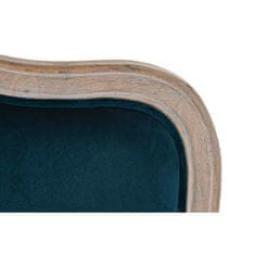 DKD Home Decor Fotelj DKD Home Decor Wood Brown Turquoise Poliester (70 x 66 x 95,5 cm)