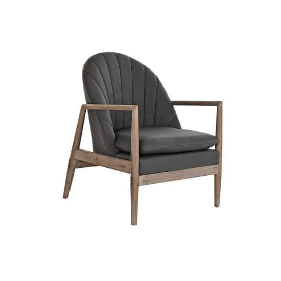 DKD Home Decor Fotelj DKD Home Decor Temno siva jelka Plastika 68 x 69 x 89 cm 67 x 70 x 89 cm
