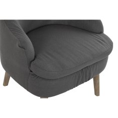 DKD Home Decor Fotelj DKD Home Decor Temno siva jelka Plastika 61 x 46 x 75 cm