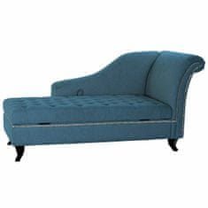 DKD Home Decor Sedežna garnitura DKD Home Decor Modra Kovina Les Poliester (165,5 x 69 x 83 cm)