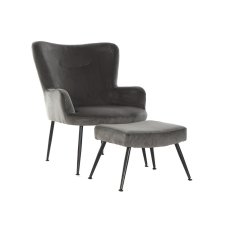 DKD Home Decor Fotelj DKD Home Decor Črna bež kovinska plastika 70 x 60 x 84 cm