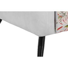 DKD Home Decor Fotelj DKD Home Decor Črna bež kovina poliester (75 x 71 x 71 cm)