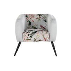 DKD Home Decor Fotelj DKD Home Decor Črna bež kovina poliester (75 x 71 x 71 cm)
