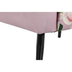 DKD Home Decor Fotelj DKD Home Decor črno roza kovinski poliester (75 x 71 x 71 cm)