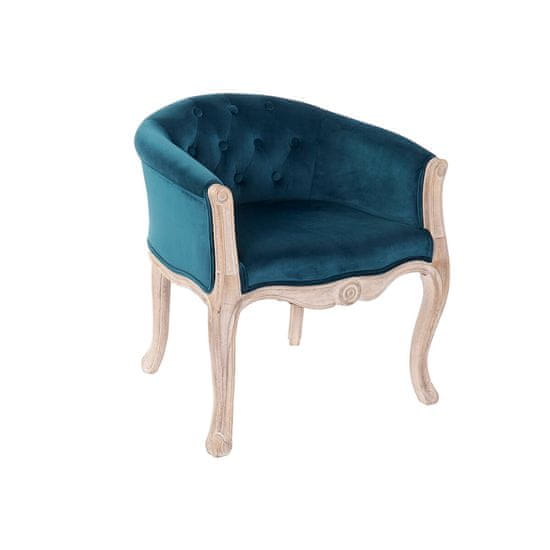 DKD Home Decor Fotelj DKD Home Decor Poliester Gumijasti les (58 x 60 x 69 cm)