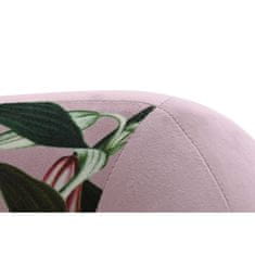 DKD Home Decor Fotelj DKD Home Decor črno roza kovinski poliester (75 x 71 x 71 cm)