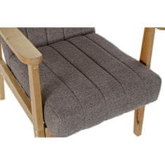 DKD Home Decor Fotelj DKD Home Decor Natural Beige Polyester Pinewood (63 x 68 x 81 cm)