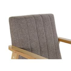 DKD Home Decor Fotelj DKD Home Decor Natural Beige Polyester Pinewood (63 x 68 x 81 cm)