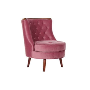 DKD Home Decor Fotelj DKD Home Decor Pink Wood 65 x 69 x 80 cm