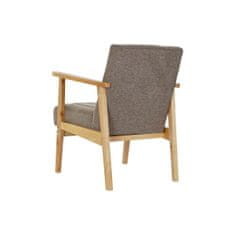 DKD Home Decor Fotelj DKD Home Decor Natural Beige Polyester Pinewood (63 x 68 x 81 cm)