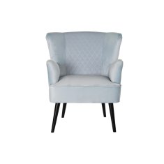 DKD Home Decor Fotelj DKD Home Decor Črna kovina Nebo modra (76 x 76 x 82 cm)