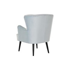 DKD Home Decor Fotelj DKD Home Decor Črna kovina Nebo modra (76 x 76 x 82 cm)