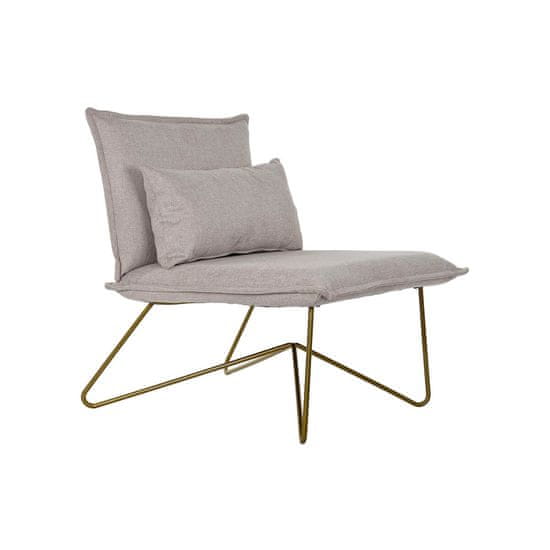DKD Home Decor Fotelj DKD Home Decor 66 x 78 x 75 cm bež zlata kovina