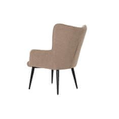 DKD Home Decor Fotelj DKD Home Decor Črna bež kovina poliester (69 x 77 x 91 cm)