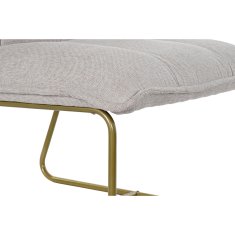 DKD Home Decor Fotelj DKD Home Decor Beige Golden Metal Poliester (66 x 71 x 77 cm)