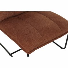 DKD Home Decor Fotelj DKD Home Decor Črna terakota Kovina Plastika 66 x 71 x 77 cm