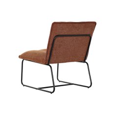 DKD Home Decor Fotelj DKD Home Decor Črna terakota Kovina Plastika 66 x 71 x 77 cm