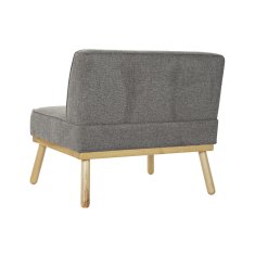 DKD Home Decor Fotelj DKD Home Decor 80 x 66 x 72 cm Elov les Rjava Temno siva