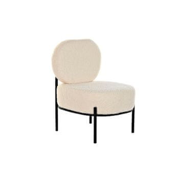 DKD Home Decor Fotelj DKD Home Decor White Black Beige Metal 54 x 60 x 76 cm 54 x 64 x 80 cm