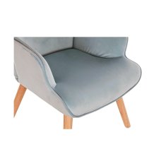 DKD Home Decor Fotelj DKD Home Decor Blue Sky blue Natural Wood Plastic 67 x 75 x 96 cm