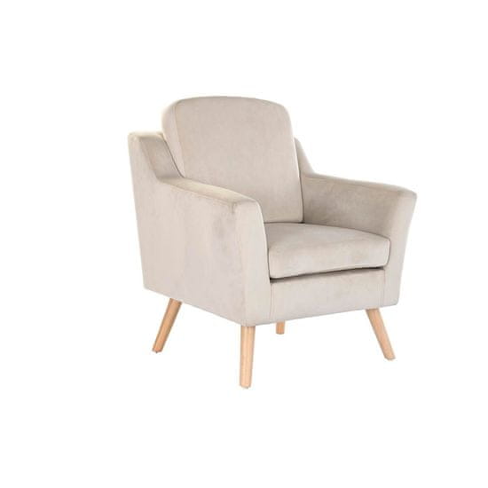 DKD Home Decor Fotelj DKD Home Decor Les Poliester Krem (76 x 70 x 85 cm)