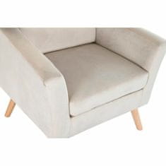 DKD Home Decor Fotelj DKD Home Decor Les Poliester Krem (76 x 70 x 85 cm)