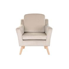 DKD Home Decor Fotelj DKD Home Decor Les Poliester Krem (76 x 70 x 85 cm)