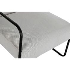 DKD Home Decor Fotelj DKD Home Decor Črni poliester Beli železo (64 x 74 x 79 cm)