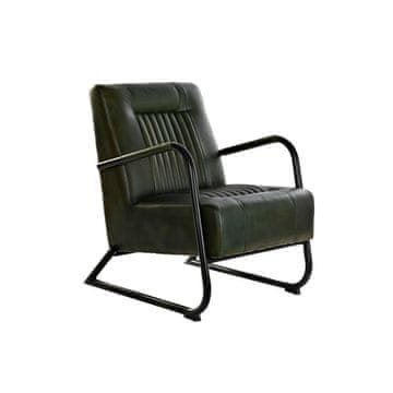 DKD Home Decor Fotelj DKD Home Decor Black Green Metal 62 x 82 x 84 cm