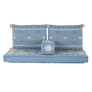 DKD Home Decor Fotelj DKD Home Decor 150 x 74 x 14 cm Modra Nebo modra (4 kosi)