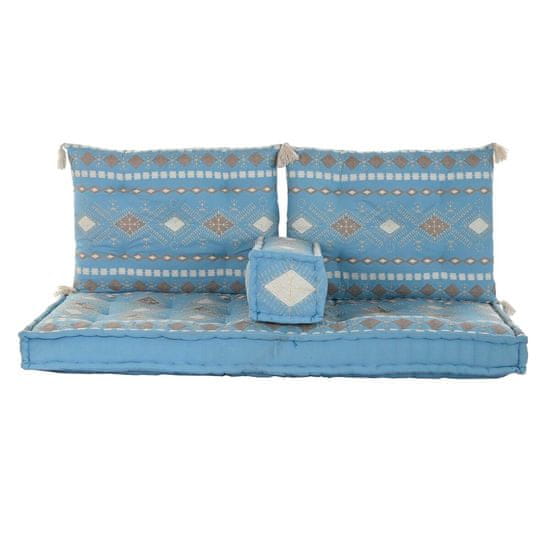 DKD Home Decor Fotelj DKD Home Decor 150 x 74 x 14 cm Modra Nebo modra (4 kosi)