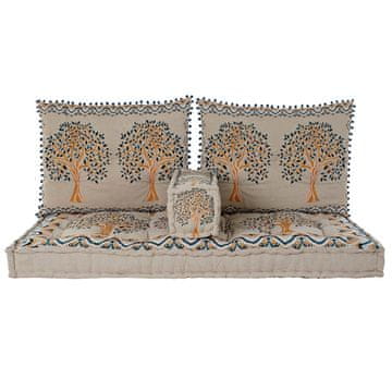 DKD Home Decor Fotelj DKD Home Decor Yellow Blue Beige 145 x 76 x 1 cm
