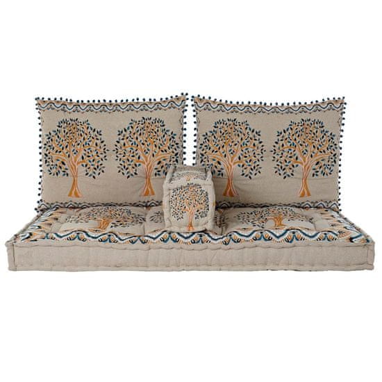 DKD Home Decor Fotelj DKD Home Decor Yellow Blue Beige 145 x 76 x 1 cm
