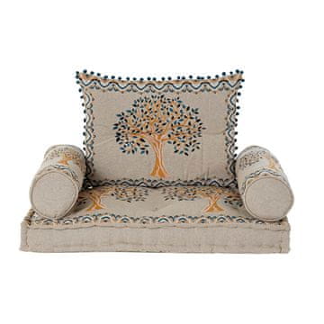 DKD Home Decor Fotelj DKD Home Decor 88 x 53 x 8 cm bež modra rumena